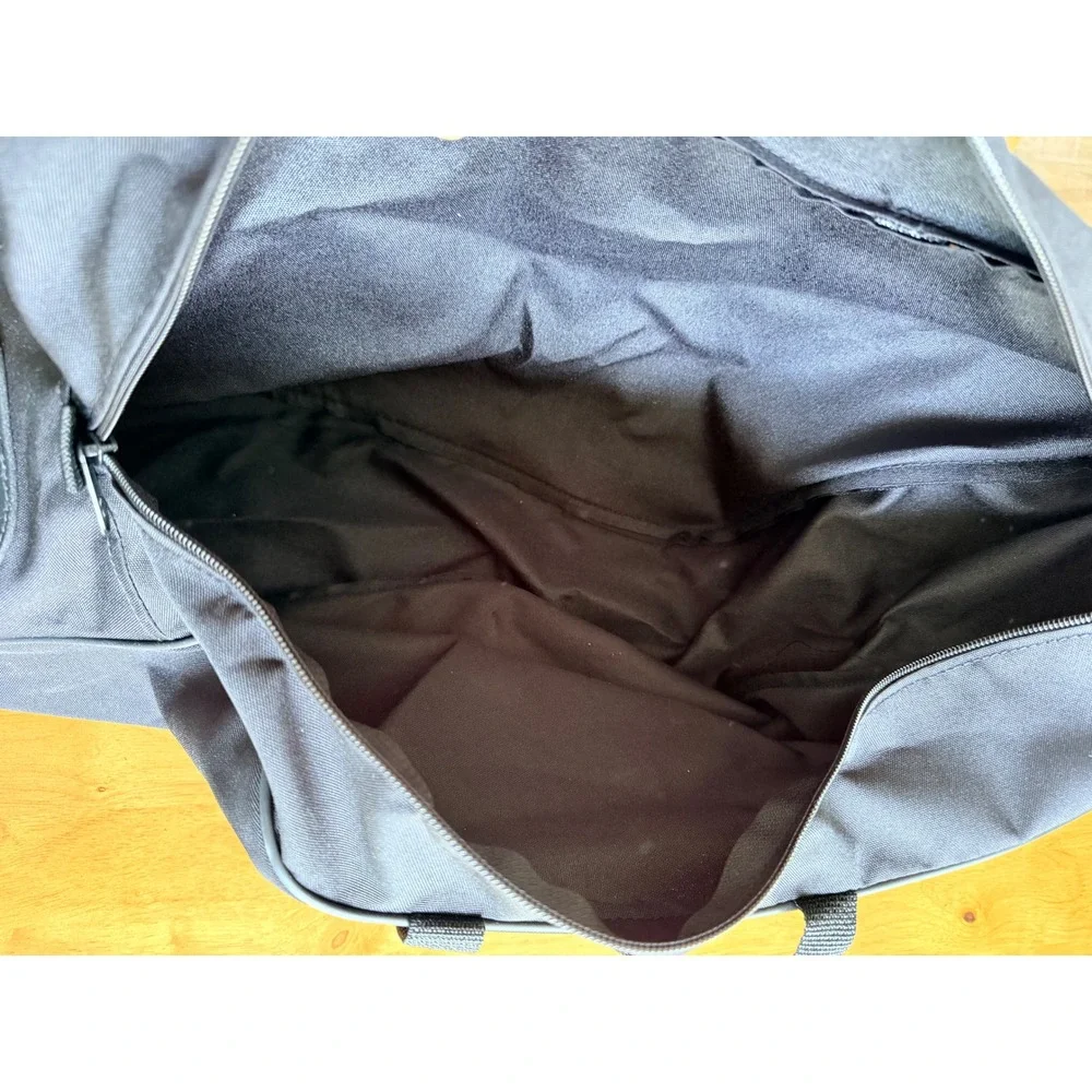 Harley-Davidson Black Canvas Duffel Bag Travel Gym Bag Bar & Shield Logo 25 Inch